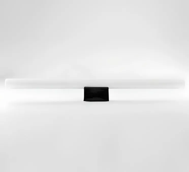 Applique murale, Adriana, S14D opaline, douille noire, L50cm, H3cm - Zangra