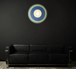 Applique murale, Afangora, violet, vert, bleu, jaune, LED, dim, 3000K, 1400 lm, Ø70cm, H7cm - Loftlight