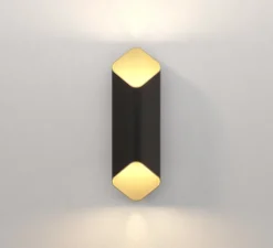 Applique*Astro Applique murale, Ako 420, , LED, dim, 2700K, 531 lm, L13cm, H42cm - noir et or