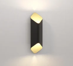 Applique*Astro Applique murale, Ako 420, , LED, dim, 2700K, 531 lm, L13cm, H42cm - noir et or