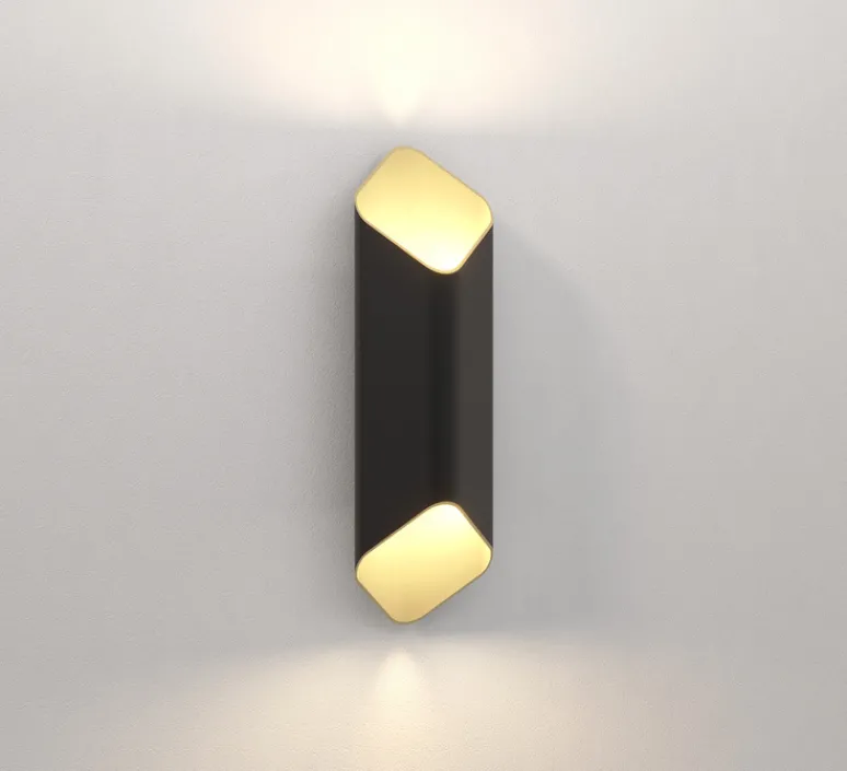 Applique*Astro Applique murale, Ako 420, , LED, dim, 2700K, 531 lm, L13cm, H42cm - noir et or