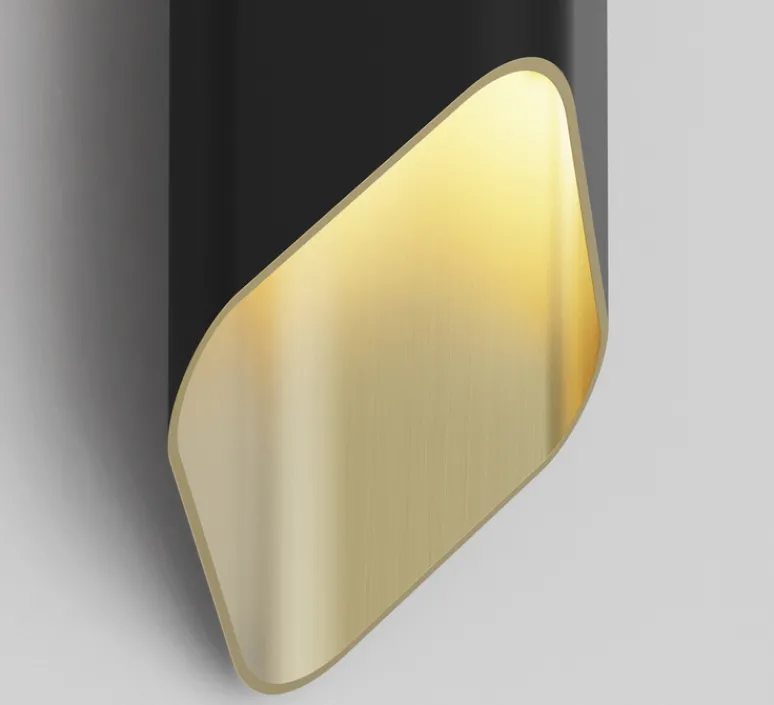 Applique*Astro Applique murale, Ako 420, , LED, dim, 2700K, 531 lm, L13cm, H42cm - noir et or