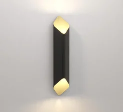 Applique*Astro Applique murale, Ako 600, , LED, dim, 2700K, 491 lm, L13cm, H60cm - noir et or