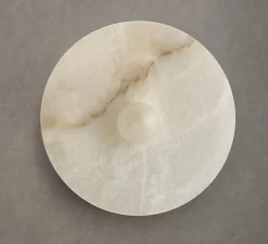 Applique murale, Alba simple XXL, Albâtre, Ø28cm, P9,5cm - Contain