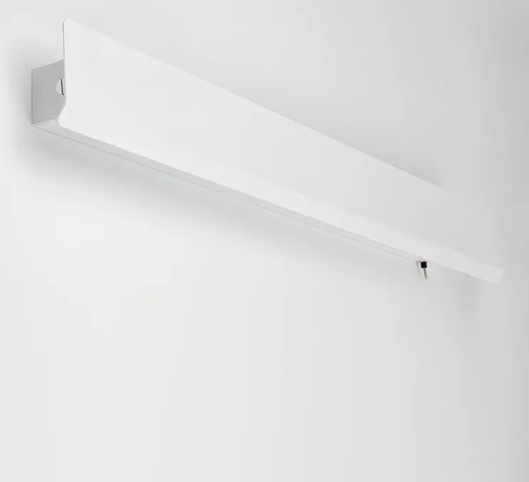 Applique murale, Albert, blanc, L68cm, H7,5cm - Zangra