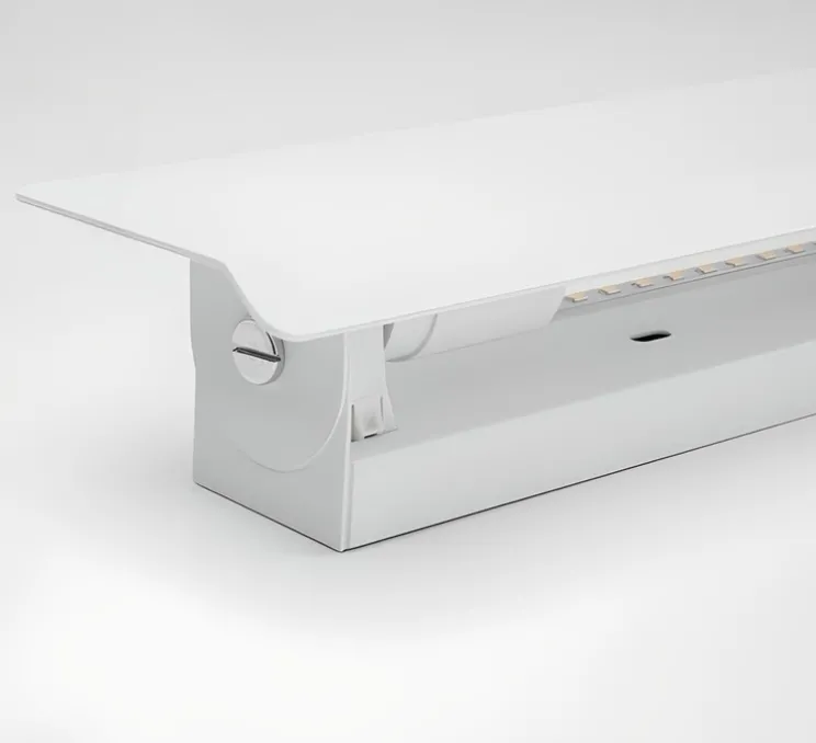 Applique murale, Albert, blanc, L68cm, H7,5cm - Zangra