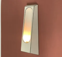 Applique murale, Alcove, Facette blanc et noir, L12cm, H33cm - Violaine D'Harcourt