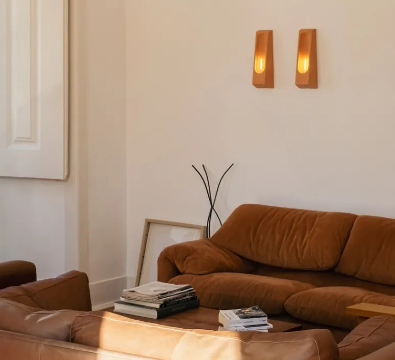 Applique*Violaine D'Harcourt Applique murale, Alcove, , L12cm, H33cm - Terracotta matte