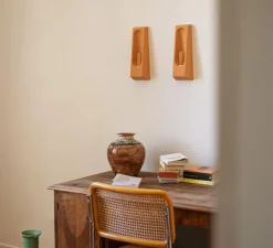 Applique*Violaine D'Harcourt Applique murale, Alcove, , L12cm, H33cm - Terracotta matte