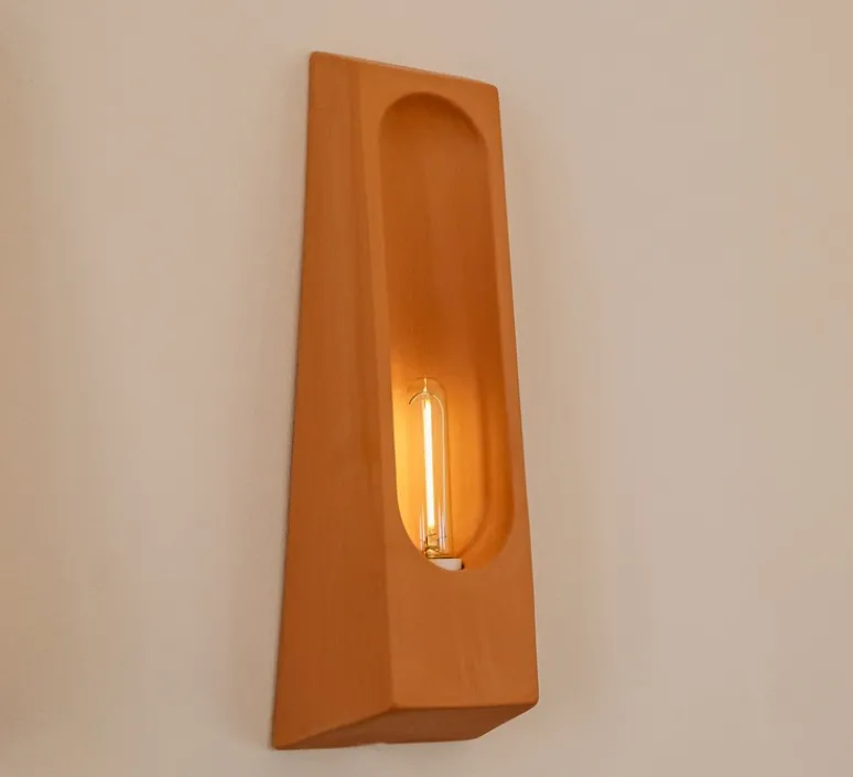 Applique*Violaine D'Harcourt Applique murale, Alcove, , L12cm, H33cm - Terracotta matte