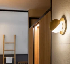 Applique*Estiluz Applique murale, Alfi A-3740A1R, , LED, dim, 2700K, 350 lm, Ø9,3cm, H11cm - or mat