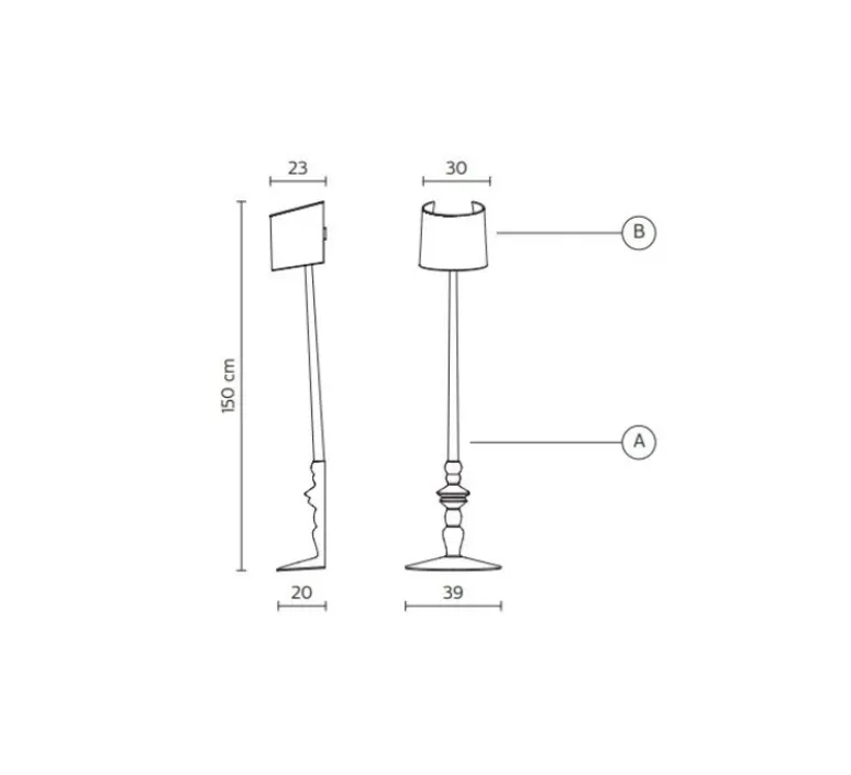 Applique*Karman Applique murale, Ali&Baba, , L39cm, H150cm - blanc brillant
