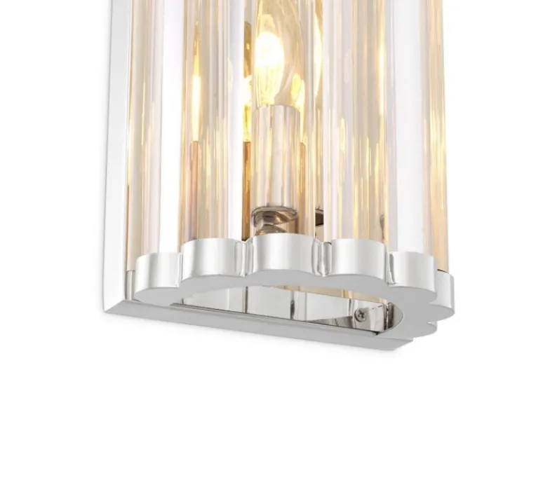 Applique*Eichholtz Applique murale, Almafi S, , L15cm, H38cm - nickel