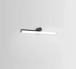 Applique*Marset Applique murale, Ambrosia A 90 left, , LED, 2700K, 1521 lm, L90cm, H9,3cm - noir