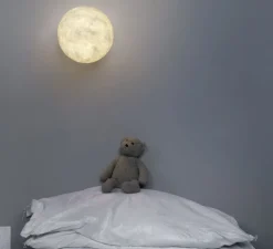 Enfants|Applique*In-es.artdesign Applique murale, A.Moon 1, , ø25cm, blanc