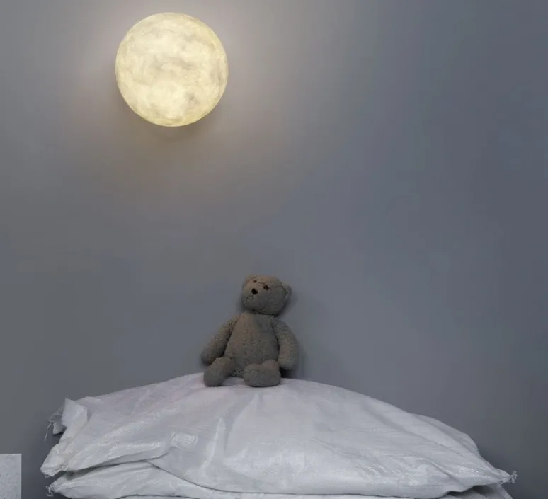 Enfants|Applique*In-es.artdesign Applique murale, A.Moon 1, , ø25cm, blanc