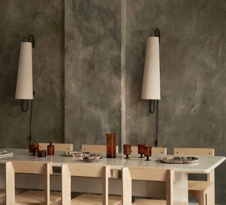 Applique*Ferm Living Applique murale, Ancora, , Ø21,6cm, H98,5cm - noir