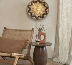 Applique*Good&Mojo Applique murale, Andros, , Ø45cm, H8cm - noir, naturel