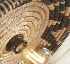 Applique*Good&Mojo Applique murale, Andros, , Ø45cm, H8cm - noir, naturel