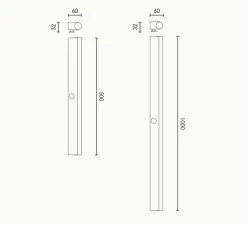 Applique murale, Angel, Avec câble, laiton, L3,2cm, H100cm - Rubn