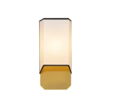 Applique murale, Années folles, Blanc bordure noire, L16cm, H35cm - DesignHeure