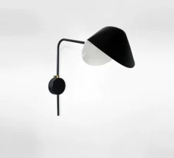 Applique*Serge Mouille Applique murale, Antony, switch wall, , H41,5cm - noir