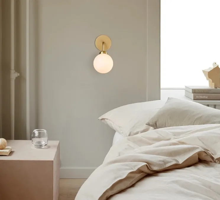 Applique murale, Apiales, laiton, Ø19cm, H23cm - Nuura