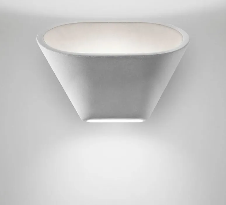 Applique*Foscarini Applique murale, Aplomb, , LED, 2700K, 1120lm, L30cm, H24cm - blanc