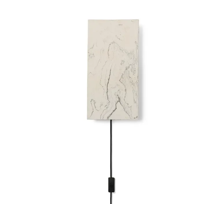Applique*Ferm Living Applique murale, Argilla, , L20cm, H40cm - blanc