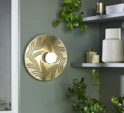 Applique murale, Ariane, laiton, Ø40cm, P10cm - Market Set