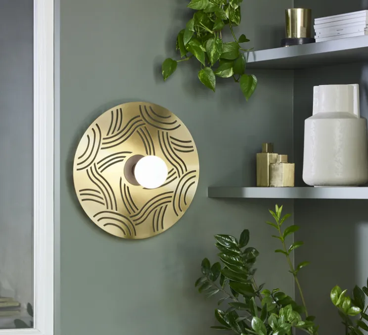 Applique murale, Ariane, laiton, Ø40cm, P10cm - Market Set