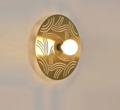 Applique murale, Ariane, laiton, Ø40cm, P10cm - Market Set