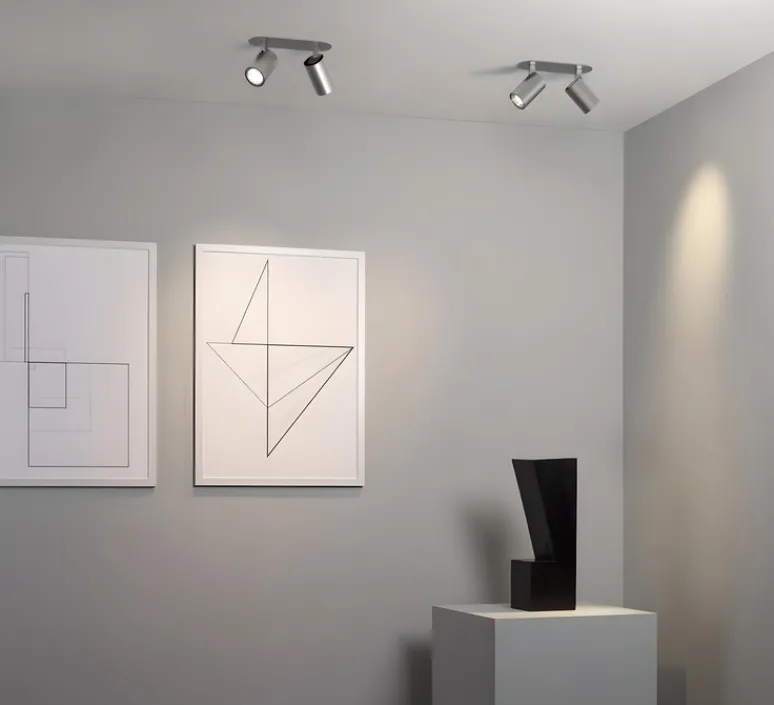 Plafonnier & Spot*Astro Applique murale, Ascoli Twin Recessed, , L29,5cm, H12cm - Lighting nickel mat