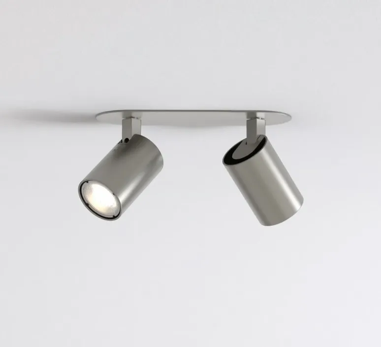Plafonnier & Spot*Astro Applique murale, Ascoli Twin Recessed, , L29,5cm, H12cm - Lighting nickel mat