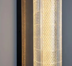 Applique murale, Ashford, Argent antique, LED, 2700K, 660 lm, Ø15,4cm, H79cm - Mullan Lighting