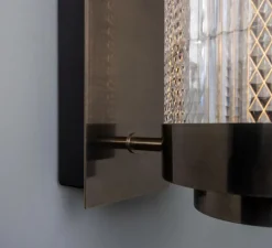 Applique murale, Ashford, Argent antique, LED, 2700K, 660 lm, Ø15,4cm, H79cm - Mullan Lighting