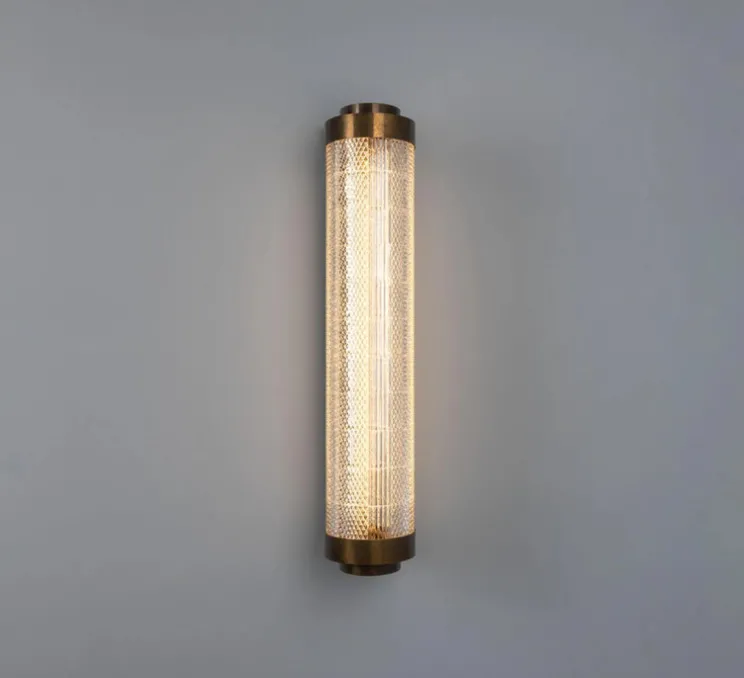 Applique murale, Ashford, Laiton antique, LED, 2700K, 660 lm, Ø15,4cm, H79cm - Mullan Lighting
