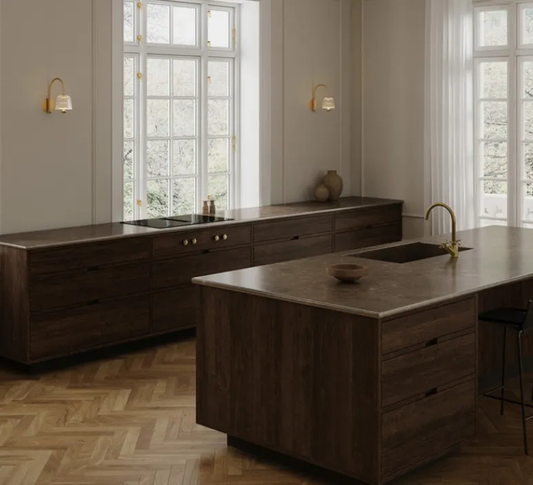 Applique*Nuura Applique murale, Asteea, , L12,5cm, H26,5cm- laiton satiné