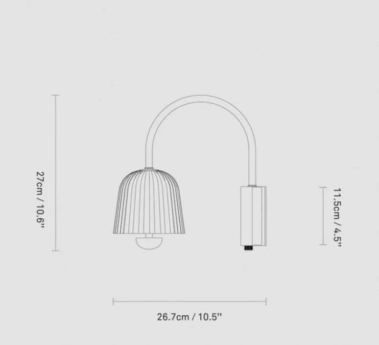 Applique*Nuura Applique murale, Asteea, , L12,5cm, H26,5cm- laiton satiné
