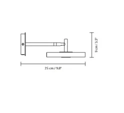 Applique*Umage Applique murale, Asteria wall, , câble, LED, 2700K, 500 lm, L9cm, H9cm - noir