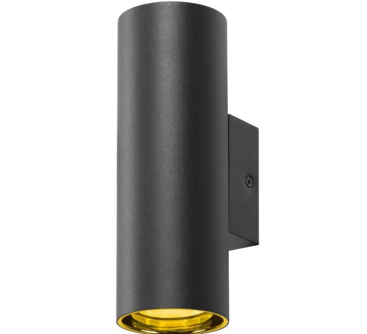 Applique murale, Asto tube, noir, Ø7cm, H20cm - SLV