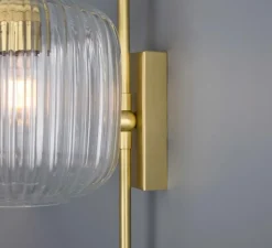 Applique*Mullan Lighting Applique murale, Astoria , , Ø20cm, H52,6cm - laiton satiné