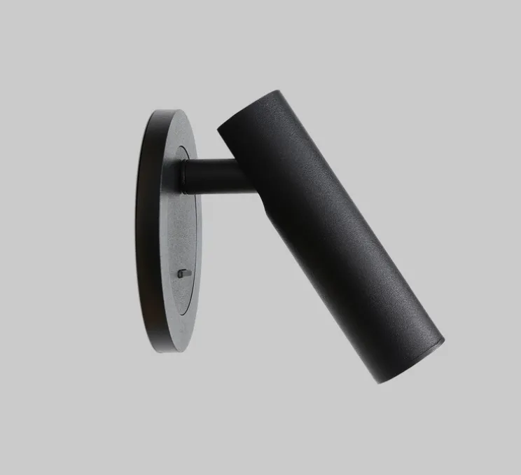 Applique murale, Atria Recessed, noir, LED, 3000K, 285 lm, Ø3cm, H11cm - ACB