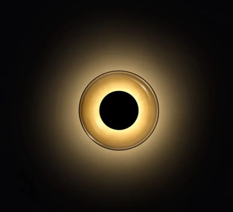 Applique*Marset Applique murale, Aura Plus, , LED, 447lm, 2700k, Ø25,3cm, P9,5cm - verre fumé