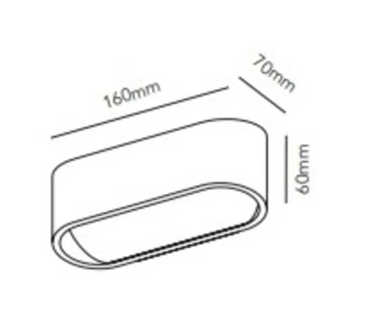 Applique murale, Aura W1, laiton, LED, dim, 3000K, 660 lm, L16cm, H6cm - Light Point