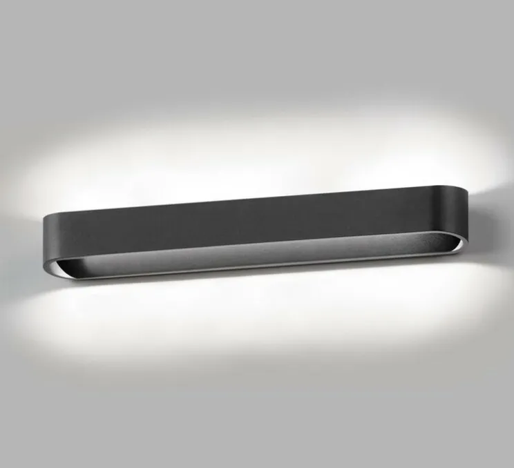 Applique murale, Aura W3, noir, LED, dim, 3000K, 1980 lm, L46cm, H6cm - Light Point