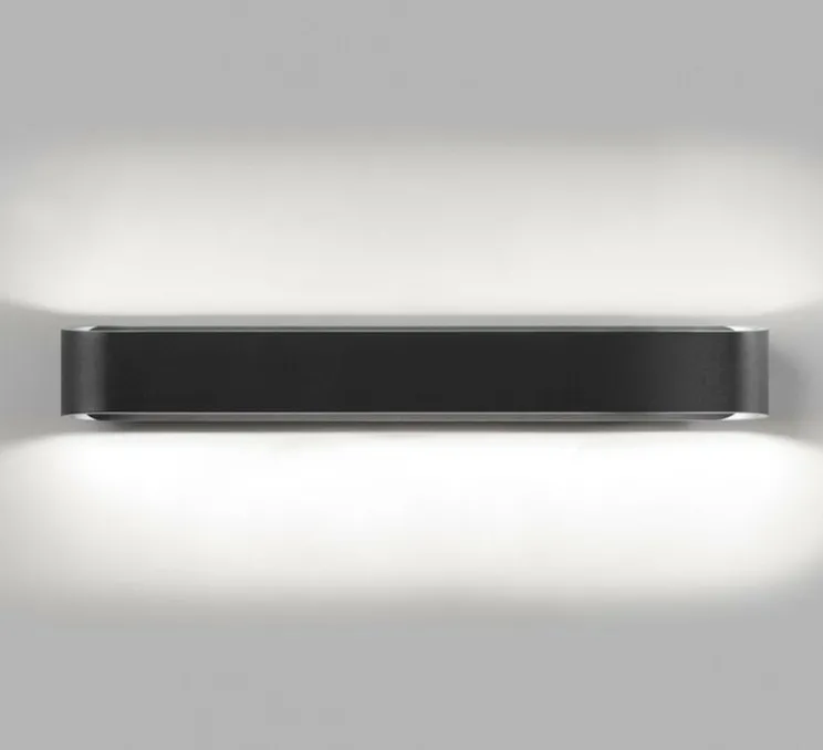 Applique murale, Aura W3, noir, LED, dim, 3000K, 1980 lm, L46cm, H6cm - Light Point