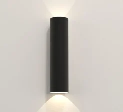 Applique*Astro Applique murale, Ava 300, texturé, IP44, L7,5cm, H30cm - noir