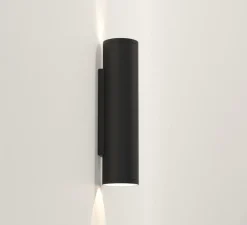 Applique*Astro Applique murale, Ava 300, texturé, IP44, L7,5cm, H30cm - noir