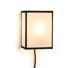 Applique murale, Ava Square, blanc et noir, L15,5cm, H20,5cm - HAY